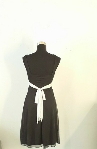 Ruby Rox Black Ivory Semi Formal Dress Size Small - Picture 3 of 9
