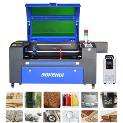 Autofokus 100W CO2 Laser Graviermaschine Metall Engraver 700*500 mm & KH-6000