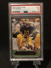 2000 Tom Brady Press Pass Rookie Card RC PSA 5 Ex 🔥📈
