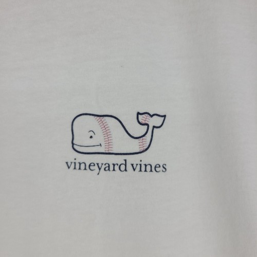 Vineyard Vines White Baseball T-Shirt Size XL (16) - Picture 2 of 6