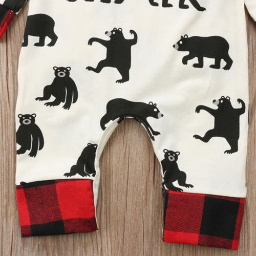 Newborn Baby Boy Girl Kids Bear Romper Jumpsuit Outfit Clothes Outfits US STOCK - Picture 10 of 10