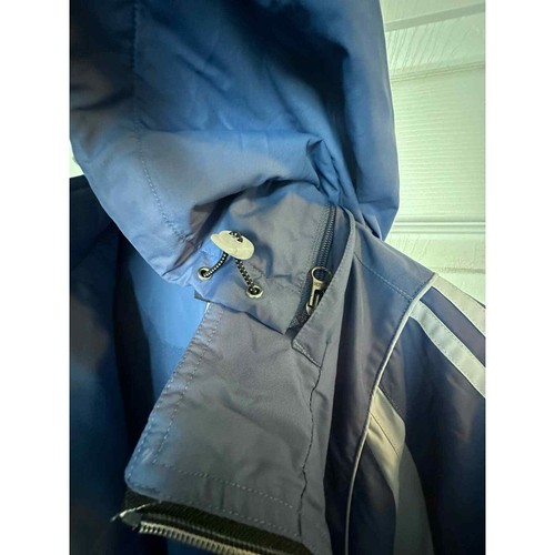 Slazenger Zippered Jacket, Blue/Grey. Size 100 Removable Hood - Picture 5 of 8