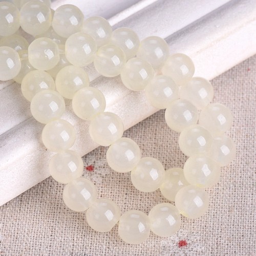 Artificial Jade Round 6mm 8mm 10mm Opaque Glass Loose Beads For DIY Jewelry - Picture 21 of 21