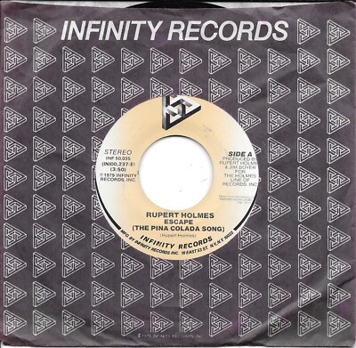 RUPERT HOLMES  Escape  (The Pina Colada Song) / Drop It  original 45