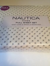 Nautica Cotton Blend Sea Stars. Full Size Sheet Set Brand New. Wrinkle Resistant