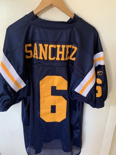 Größe 54 New York Jets #6 Mark Sanchez AFL 50th Anniversary NFL Trikot Football