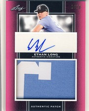 ETHAN LONG 2019 Leaf Perfect Game PG National Showcase PATCH AUTO /10 PADRES