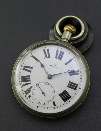 Antique OMEGA Railroad 53mm Silver 