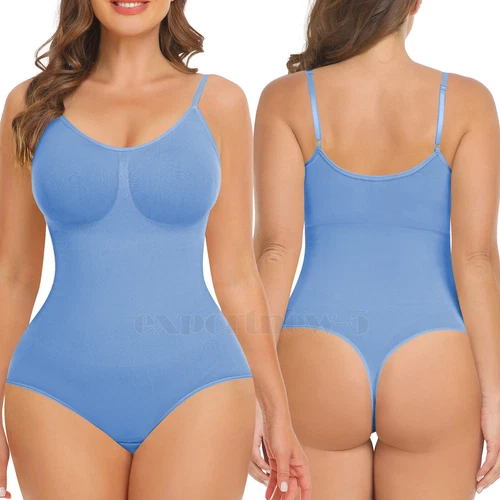 Women Shapewear Bodysuit Tummy Control Body Shaper Sculpting Snatched Waist Cami - Picture 37 of 48
