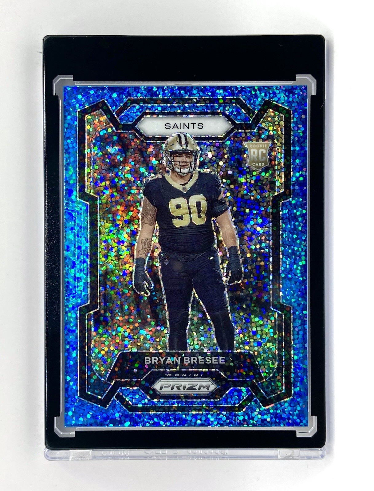 2023 Panini Prizm Bryan Bresee Light Blue Sparkle 50/96 Rookie Saints #372