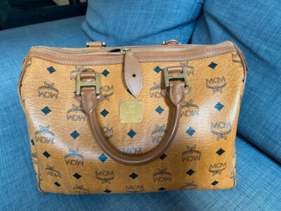 MCM Boston Bag - Cognac - Gebraucht, Zustand: Gut