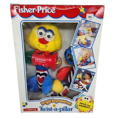 VINTAGE 1998 FISHER PRICE BRIGHT EXPRESSIONS TWIST-A-PILLAR IN THE