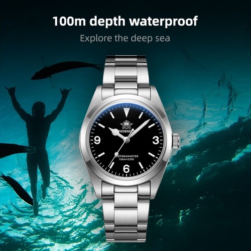 Orologi Uomo Quarzo Japan VH31 Movimento Vetro Zaffiro 100M Impermeabile Luminoso - Foto 8 di 14