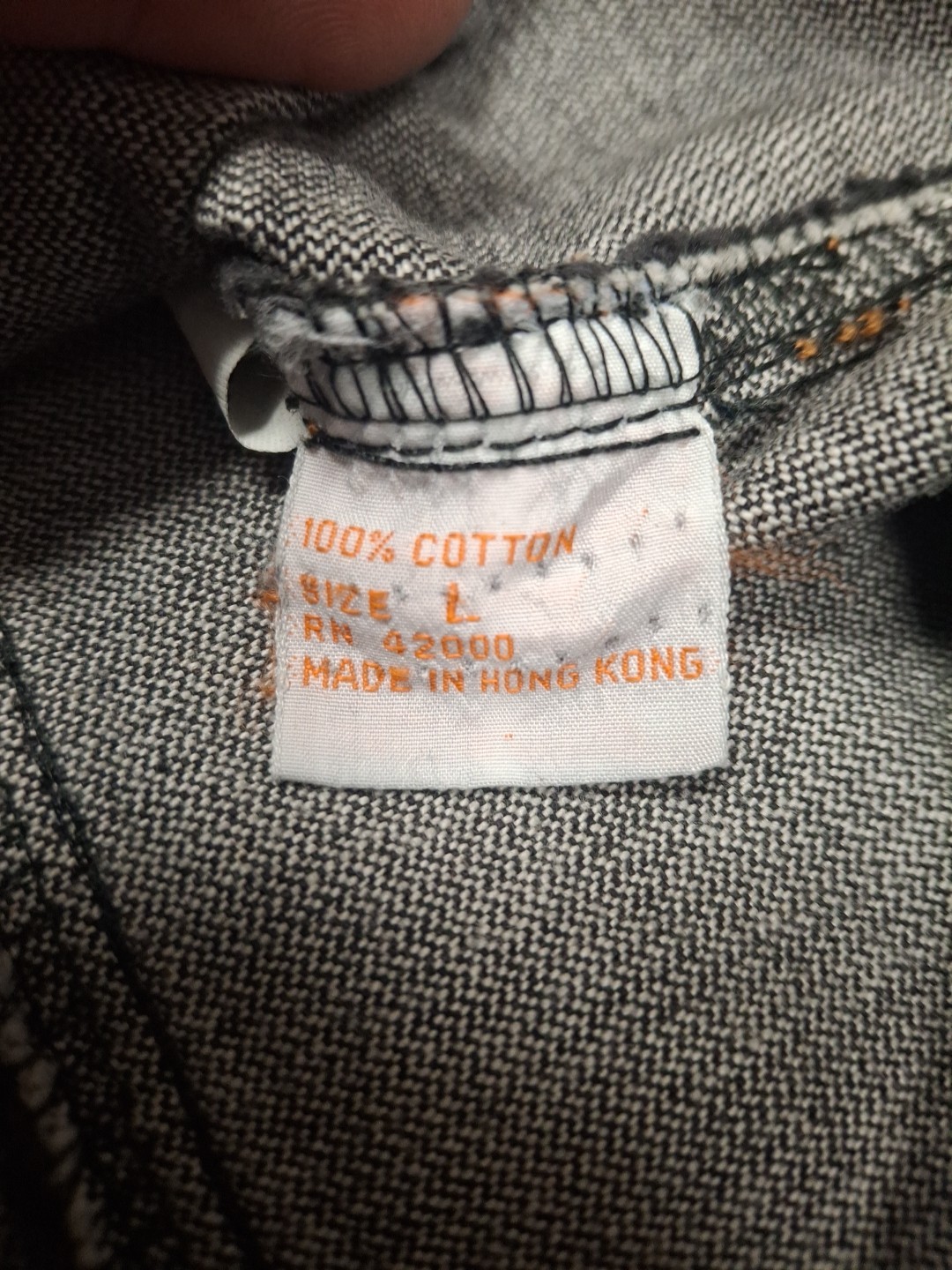 Vintage Lucky Star Denim Jean Vest Jacket Mens Large