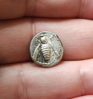 Ancient greek Silver coin IONIA Ephesos. Circa 500 420 BC. AR Drachm 3.13 g.
