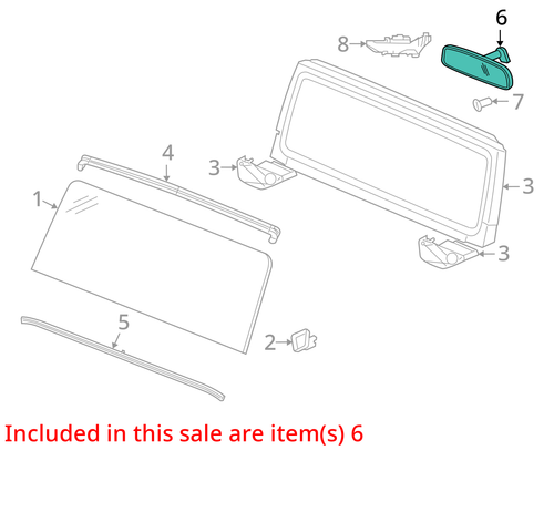 2020-2025 JEEP GLADIATOR JT RUBICON INTERIOR REAR VIEW MIRROR AUTO DIM *SCUFFS* - Picture 4 of 10