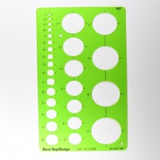 Berol RapiDesign R-402-65 65 Ellipse Drafting Template