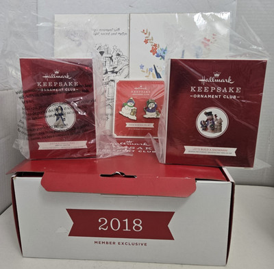 Hallmark Keepsake Ornament Club 2018 Special Member Exclusive Christmas Box READ