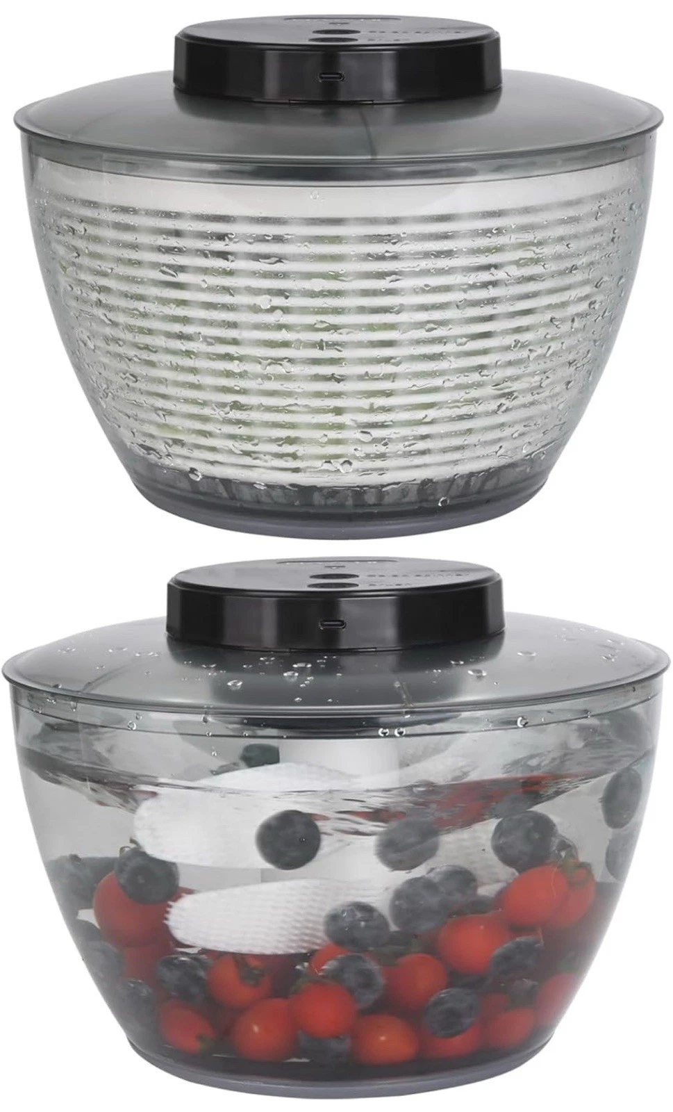 Electric Salad Spinner 5Qt Medium Wash Spin & Dry Salad Greens
Opens in a new window or tab