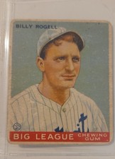 1933 Goudey - Billy Rogell #11 (RC) -Ungraded - Detroit Tigers