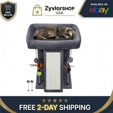 TWDEPART Cat Tree Tower with Scratching Post Indoor Activity Center