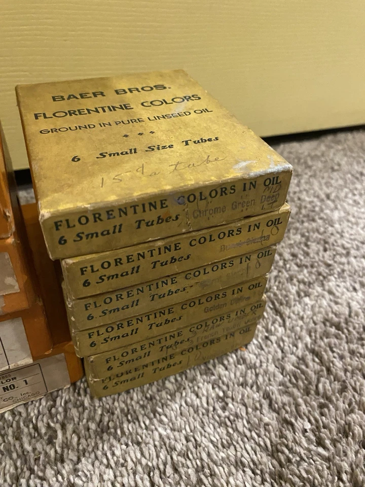 Large Lot Of Vintage Artist Oil Paint Tubes DEVOE And Raynolds -Baer Bros - Image 4 of 4