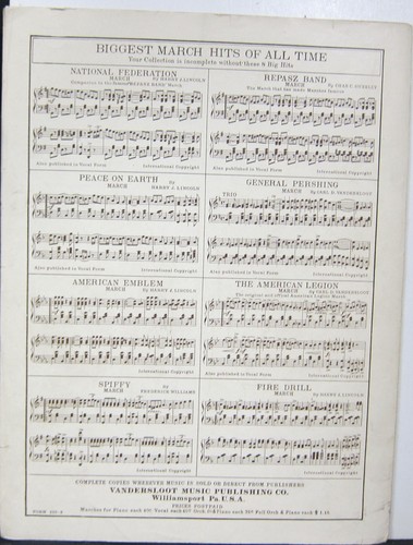 Banda Repasz March - Chas. C. Sweeley - Partituras 1901 - Imagen 2 de 3