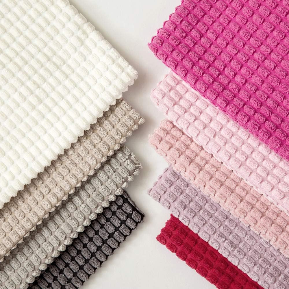 MIULEE Pack of 2 Corduroy Soft Soild Decorative Square Throw Pillow Covers Set C