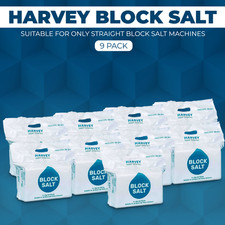 Harvey Block Salt 9 Bags 18 Blocks Pure Grade A Salt for Water Softener System
