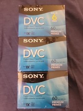 6 PACK SONY DVC Mini DV 60 Min Blank Tapes Digital Video Cassettes DVM60PRR/6C