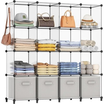 Portable Closet Organizer 9 Cube Freestanding Storage Bedroom Office Kids Room