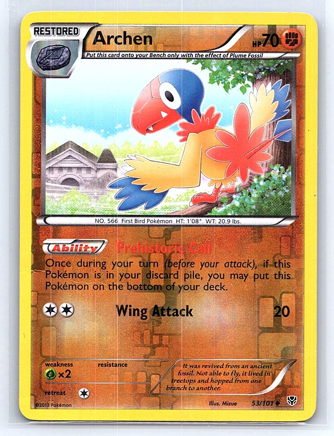 Archen Reverse Holo Uncommon Plasma Blast 53/101 MP