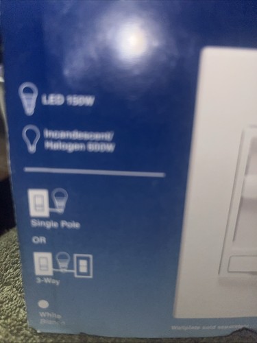⚡️Interruptor de luz atenuadora Leviton SureSlide universal blanco 6674-P0W - Imagen 2 de 3