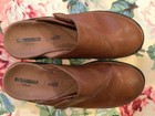 CLARKS PATTY TAYNA MULE CLOGS SHOES Size 8.5 Brown Leather Textured  Bohemian — photo 3