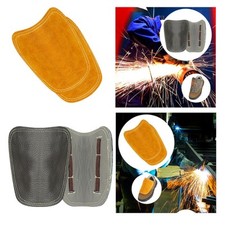 Welder Lace up Shoe Covers Welding Spats Heat Resistant Leather Sparks Cutting