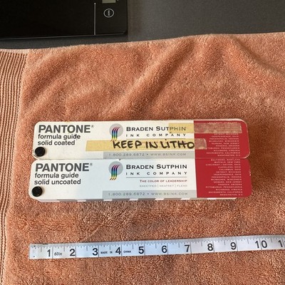 Pantone Formula Guides Solid Coated & Uncoated Fan Deck Set | eBay