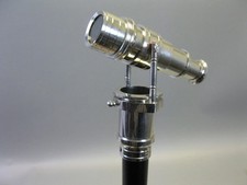 Wooden Stick Folding Hidden Spy Authentic Walking Telescope Handle Cane Brass