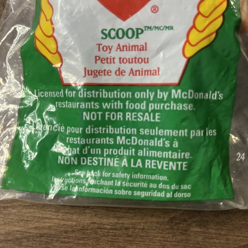 Scoop the Pelican giocattolo Ty Beanie Babies #8 1998 McDonald's Happy Meal nuovo - Foto 2 di 5