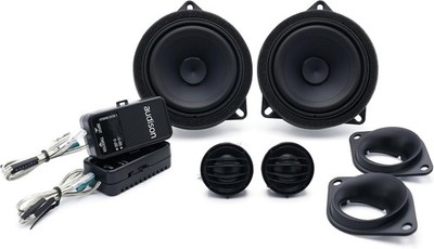 Audison APBMW K4E 4 Zoll Midrange + Tweeter Kit 2-Wege für BMW MINI Schwarz