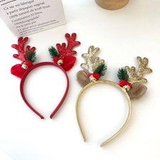 Christmas Headband Reindeer Horn Deer Ear Head wear Family Xmas Party Headband