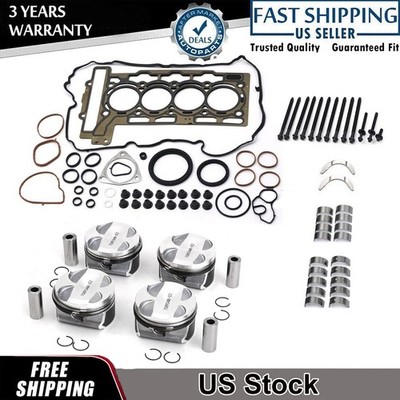 N12 N16 1.6T Engine Pistons Gaskets Bearing Kit CR 11:1 For Mini Cooper R55 R56