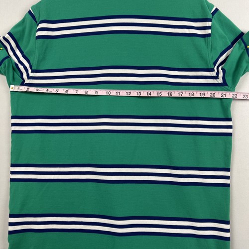 Brooks Brothers 1818 Polo Shirt Mens size XL Golf Slim Fit Striped Green - Bild 12 von 13