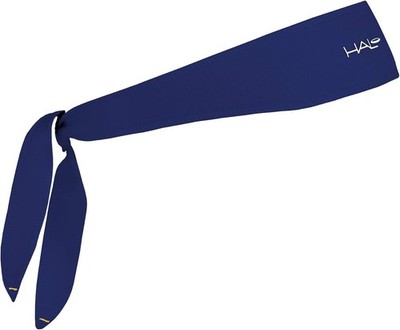 Halo Headband I Tie Version Sweatband - NAVY - Custom Fit - Made in USA
