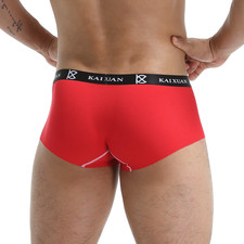 Kaixuan Men's Boxers Briefs Modal Underwear Thin Soft Athletic Cotton Pouch Fit