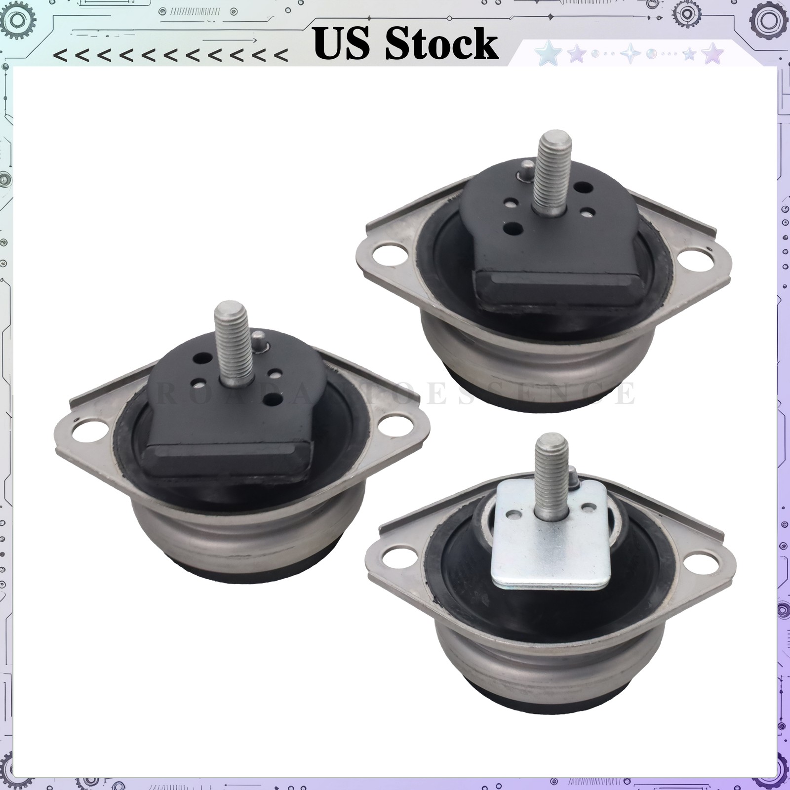 Maserati Quattroporte 2003-2012 Engine mounts Set of 3