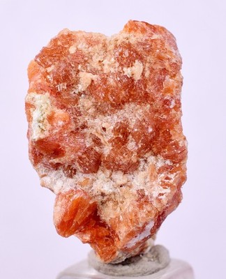 2,7 cm ROT ORANGE ZEOLITH STILBIT LAUMONTIT CALCIT KRISTALLE PERU FB93