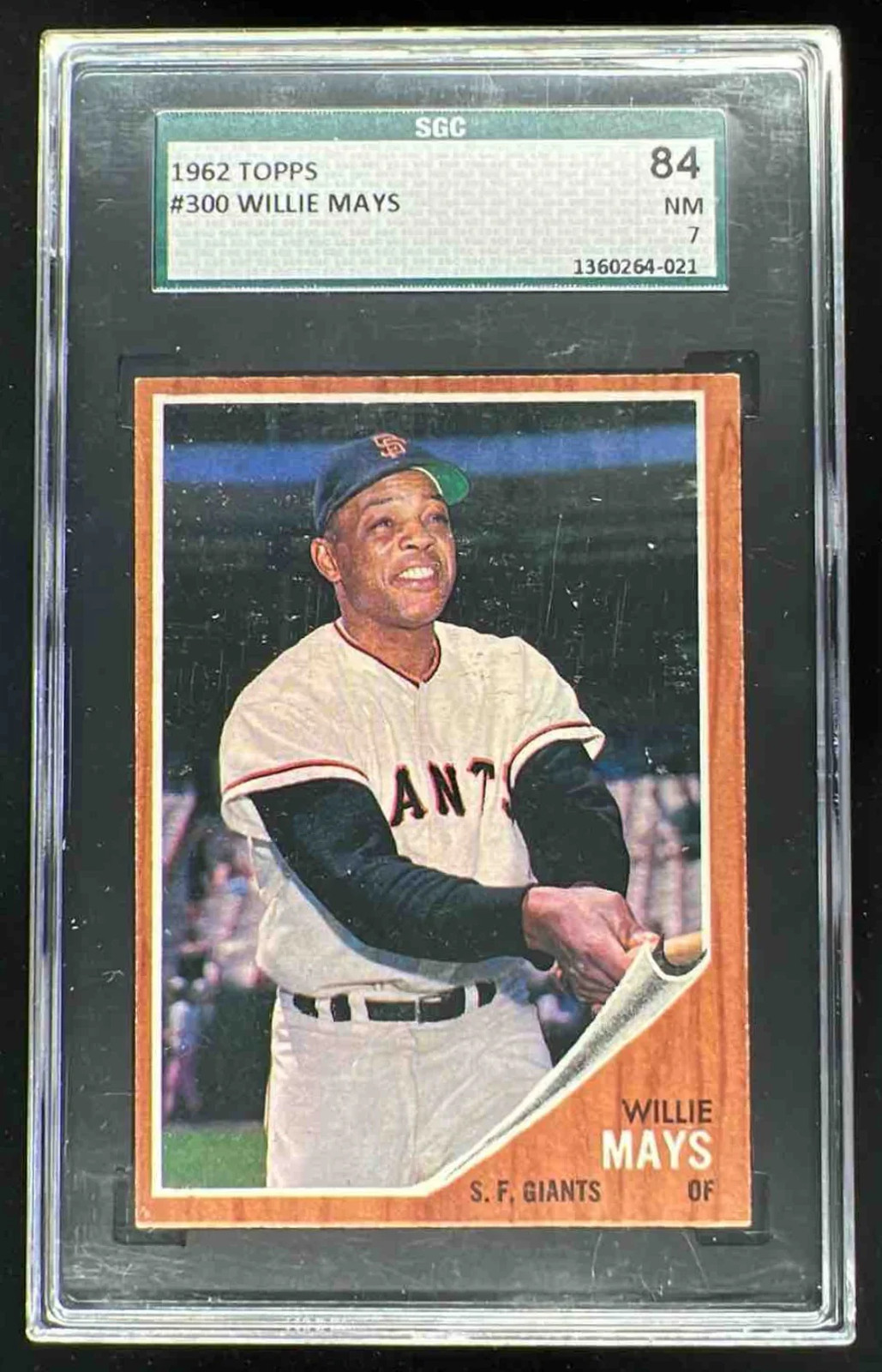 1962 Topps #300 Willie Mays SGC 7