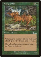 Gang of Elk #102 *Normal* (LP) - Urza's Legacy MTG