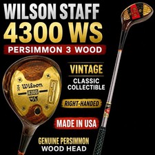 Wilson Staff 4300 WS Persimmon 3 Wood RH Steel Shaft Made USA Vintage