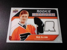 2021-22 Upper Deck UD Rookie Threads Hockey Jersey #RT-WA Wade Allison